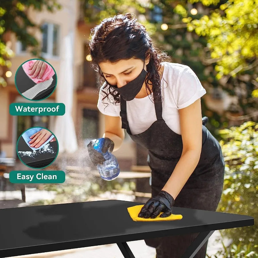 6ft Heavy-Duty Outdoor Folding Table with Carrying Handle Ideal for Camping and Indoor Use