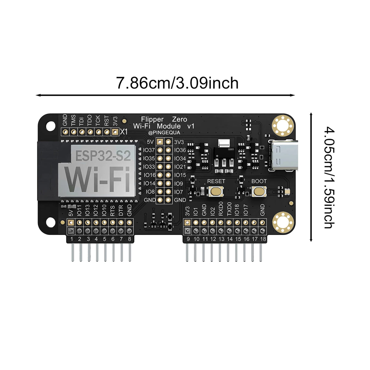 DJKD Flipper Zero WiFi Devboard ESP32 Preloaded Marauder Tool