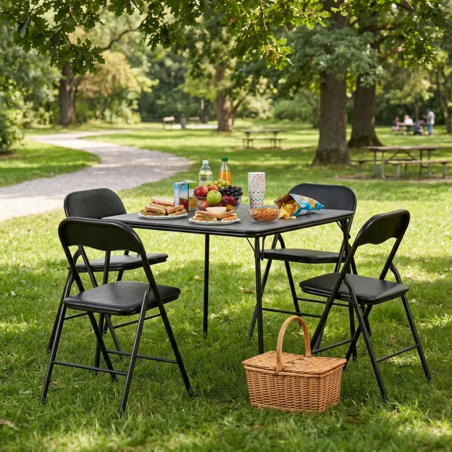 Folding Card Table Square Portable Dining Table For Camping