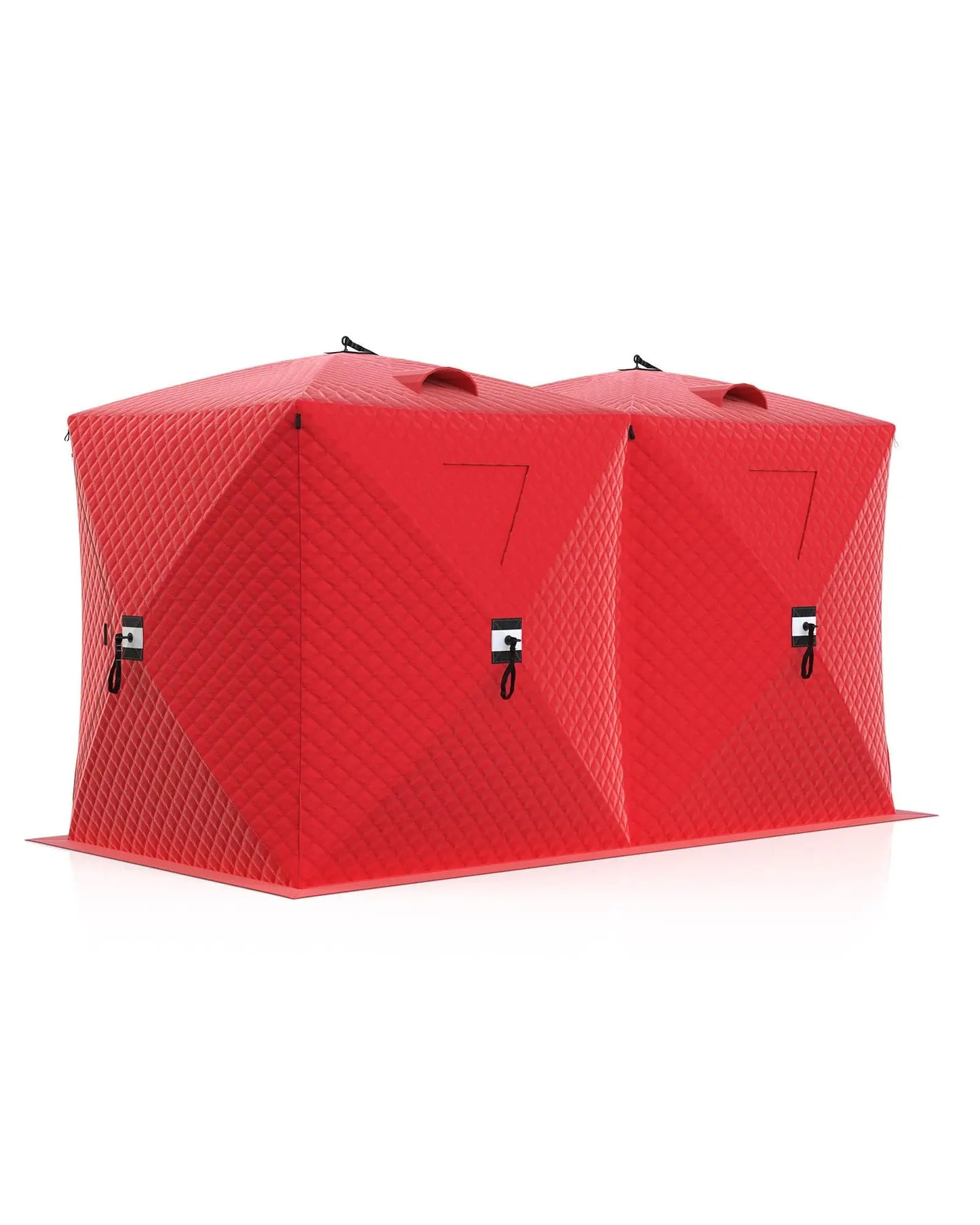 Pop-Up Ice Fishing Tent Hub-Style Shelter For Wind Resistance And Warmth 1-8 Persons Camping Winter Outdoor