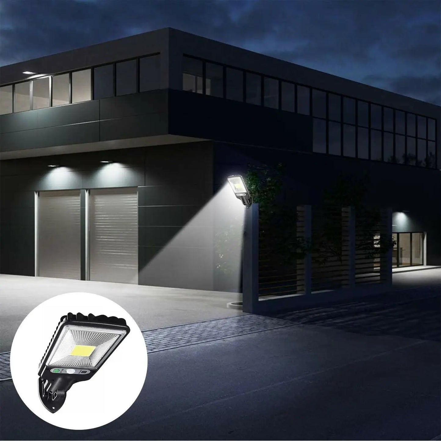 2 Pack 1200W Solar LED Wall Lights, Motion Sensor Outdoor Solar Flood Lights with 3 Lighting Modes, Waterproof Security Lamp for Garden Patio Yard