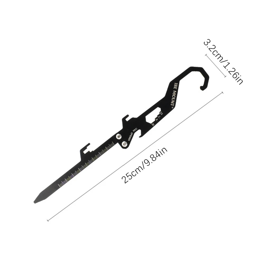 Foldable Camping Stakes Multifunctional Outdoor Tent Nails Stainless Steel Camping Tent Pegs for Outdoor Camping Canopy