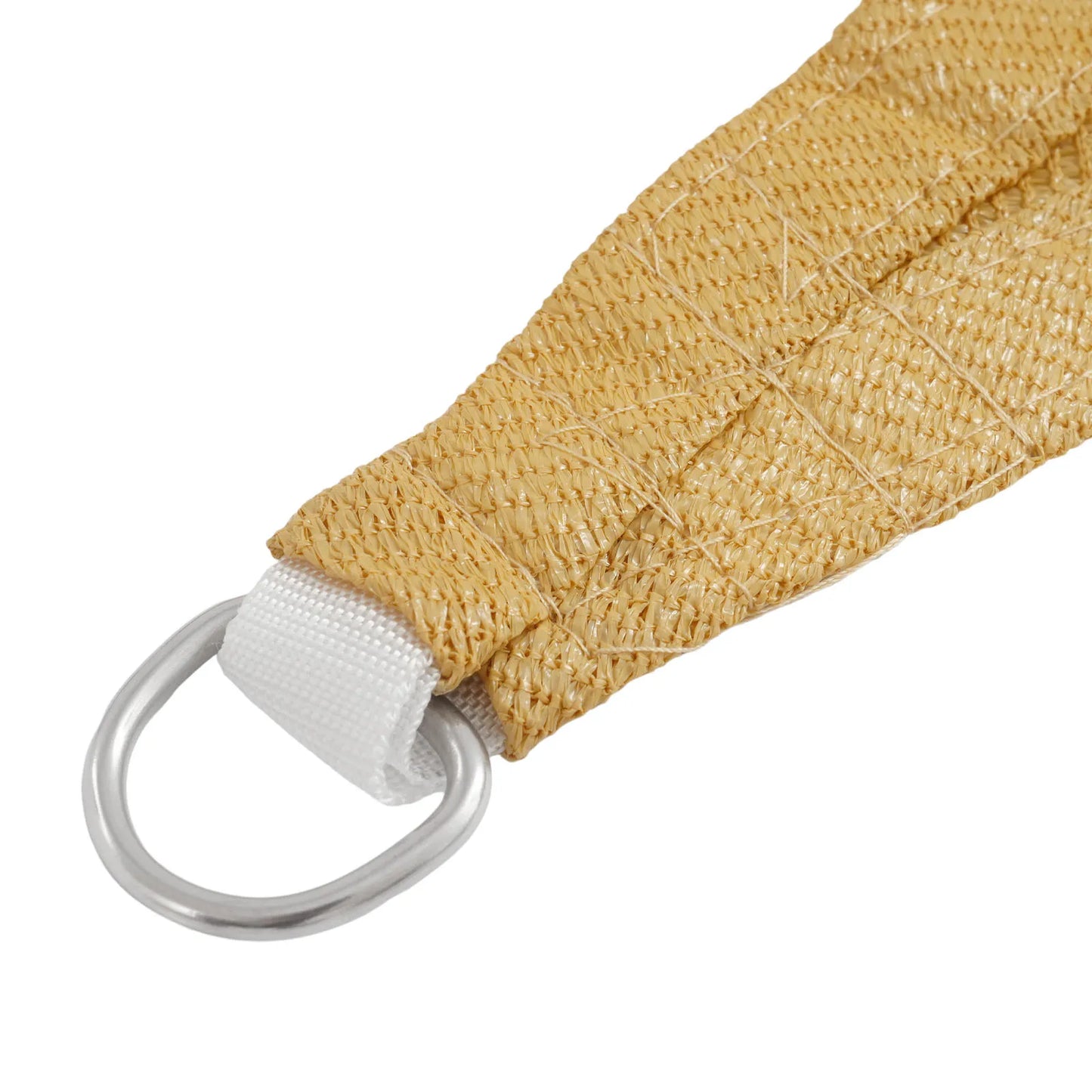 Large 4x6m Yellow HDPE Sun Shade Sail Outdoor Patio Garden UV Block Canopy Awning with Stainless Steel D-Rings Curved Edge Anti-Sagging for Yard Carport Pool Camping Easy Clean