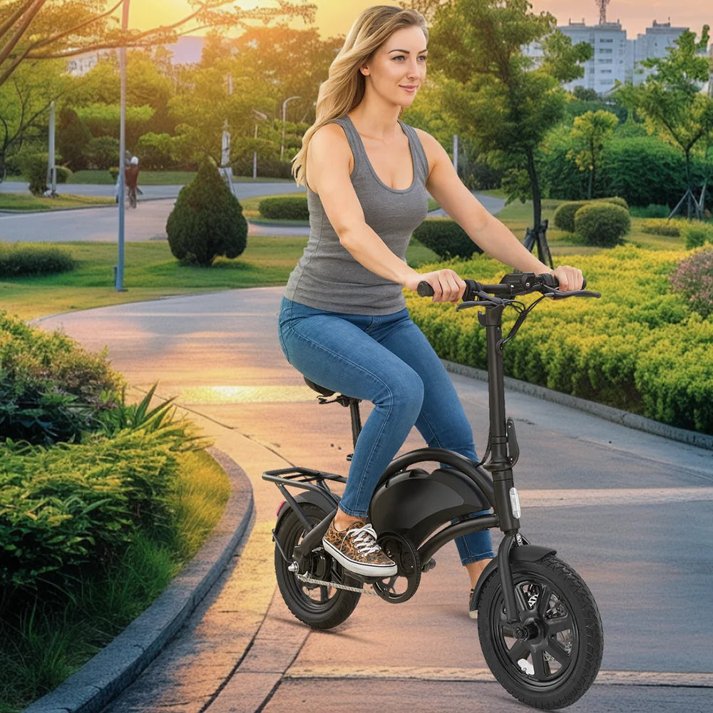 【1 Year Warranty】DYU D3F Electric Bicycle Peak 500W Motor 36V7.8AH Lithium Battery Electric Bike,20mph city E-bike UL2849