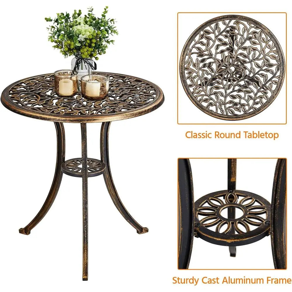 Outdoor 3-Piece Bistro Set For Balcony Or Garden Classic