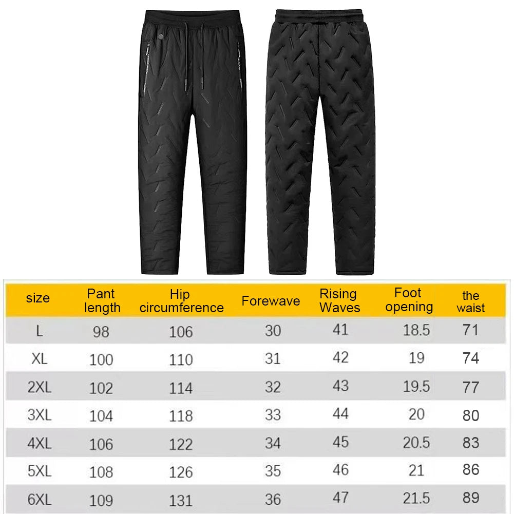 Unisex Heating Trousers 10 Heating Zones Electric Thermal Trousers 3 Temperature Modes Waterproof Winter Outdoor Must Have