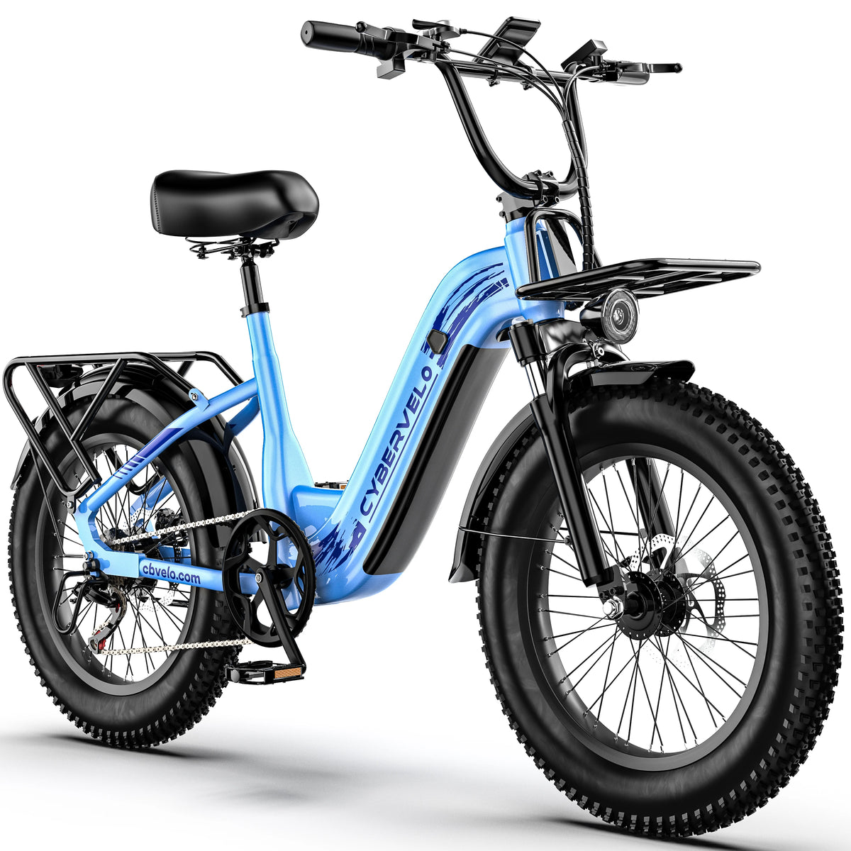 CYBERVELO 1000W Peak Motor Electric Bike With Removable Battery