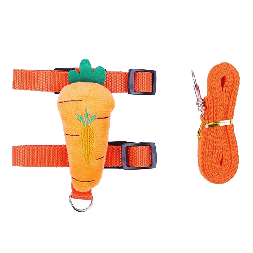 Adjustable Nylon Pet Harness And Leash For Small Animals