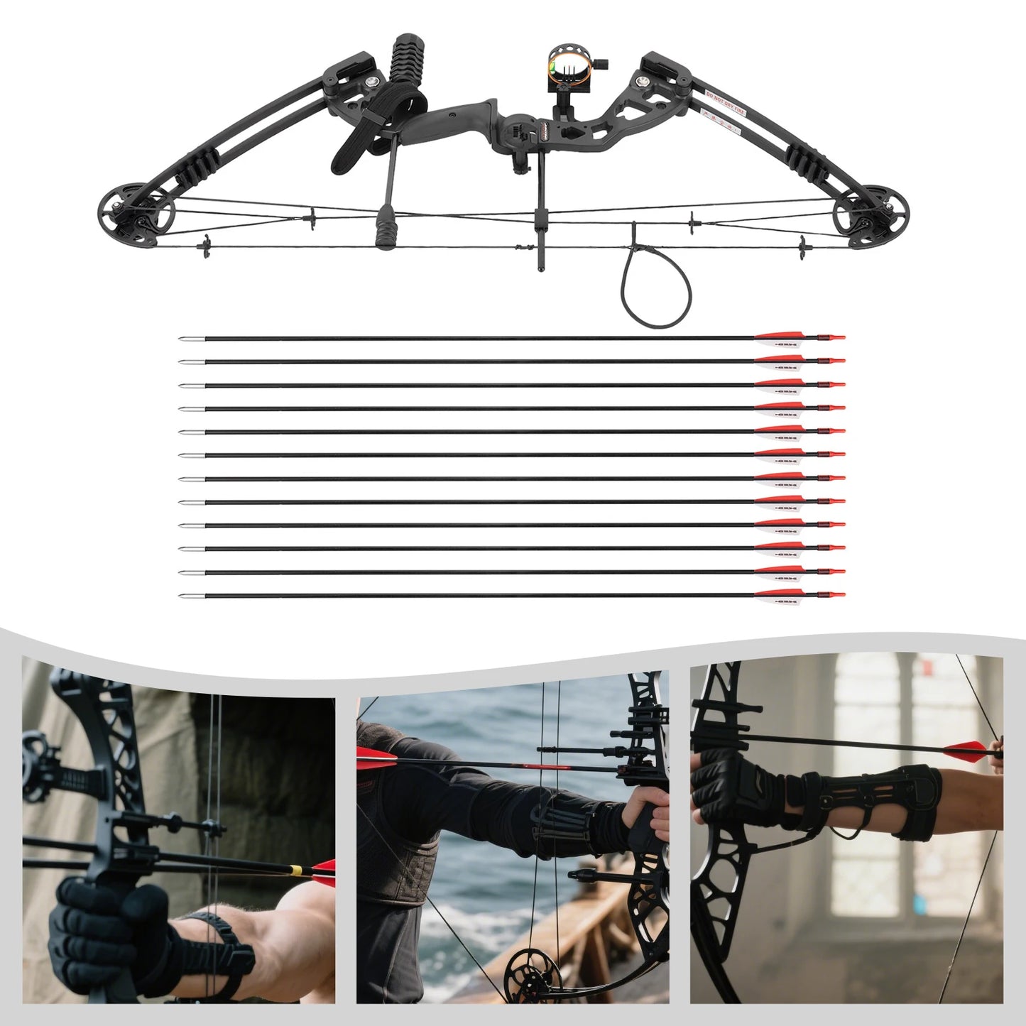 Right Hand Compound Bow and Arrow Set