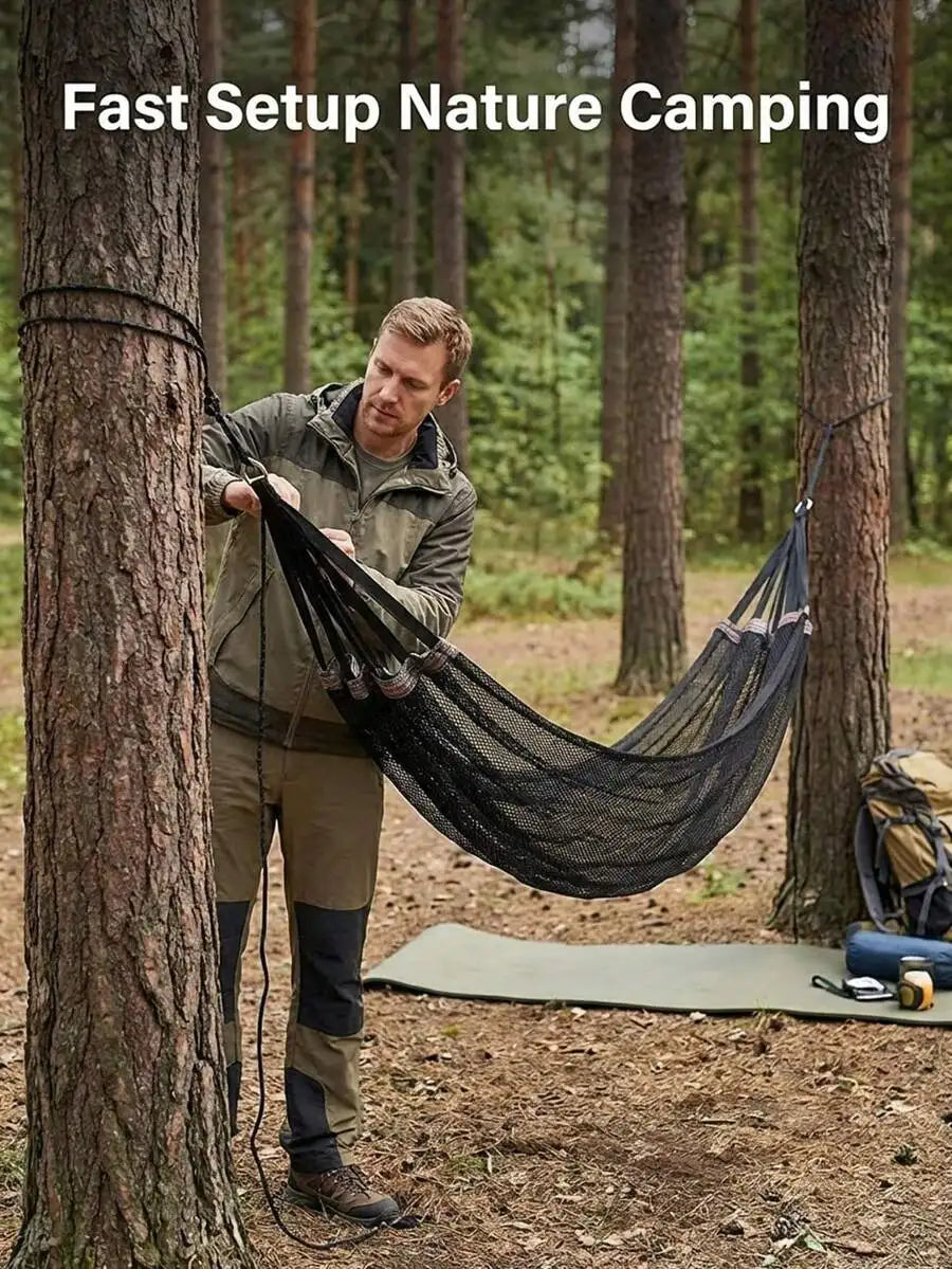 Breathable Mesh Hammock With Travel Bag For Outdoor Relaxation