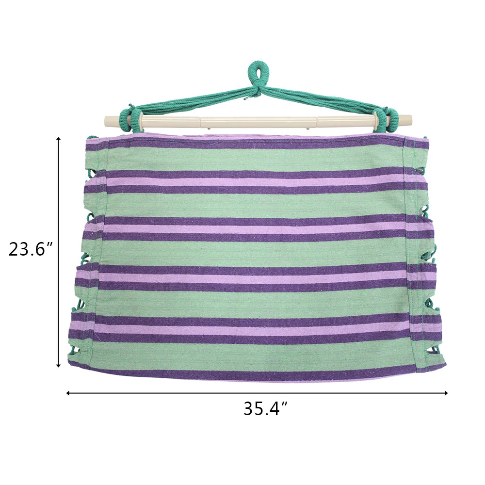 Outdoor Hanging Rope Chair With Cotton Pillows For Patio