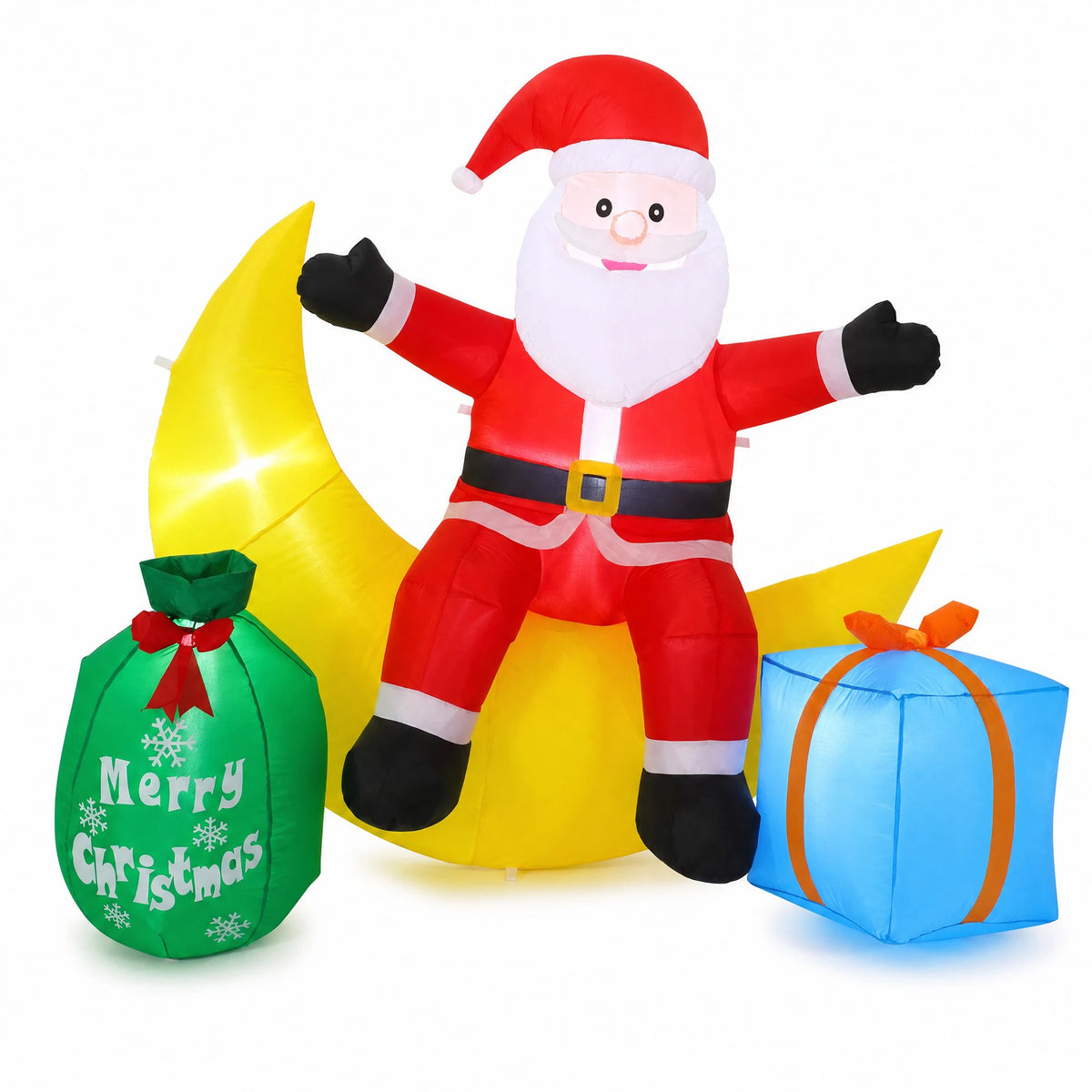 Gaomon Moon Santa Christmas Inflatable Outdoor Decoration