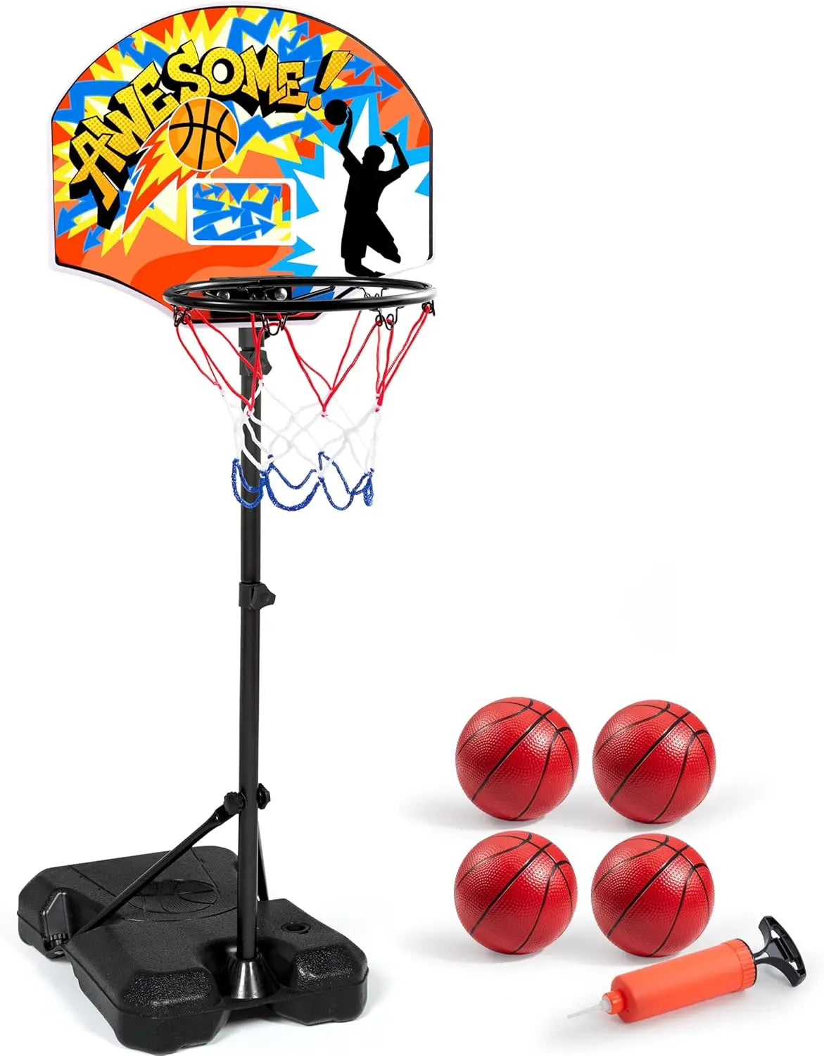 Joyfy LED Scoring Arcade Basketball Game With Adjustable Height