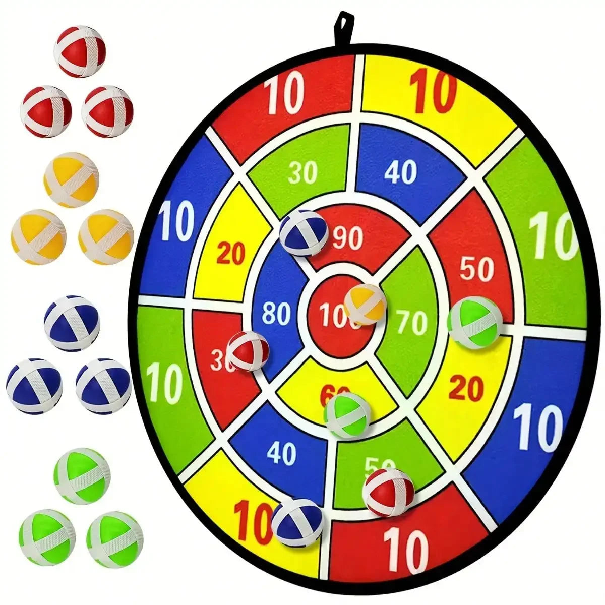 Sticky Ball Dart Board Set For Indoor Outdoor Family Play