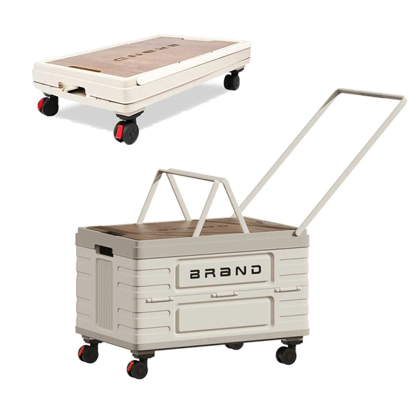 Universal 360 Degree Rotating Foldable Storage Cart Heavy Duty Organizer