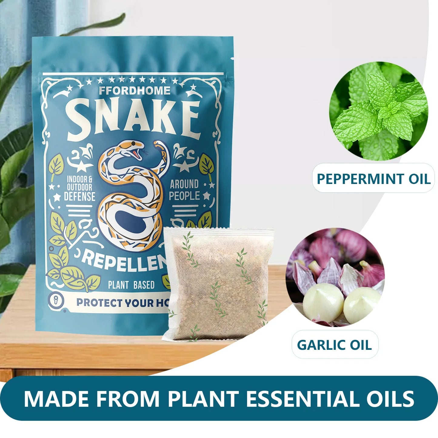Snake Repellent Sachets Outdoor Yard Deterrent Safe for Pets
