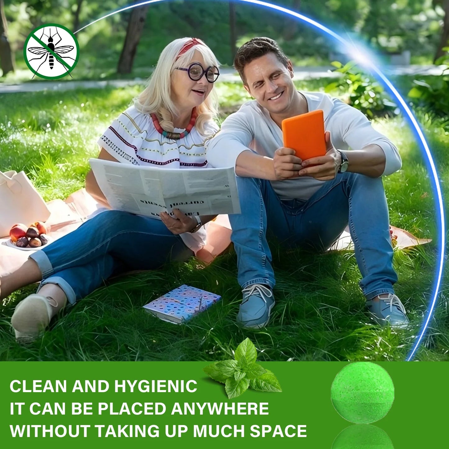 Natural Mosquito Repellent Balls 30 Pack for Patio Indoor Outdoor Use