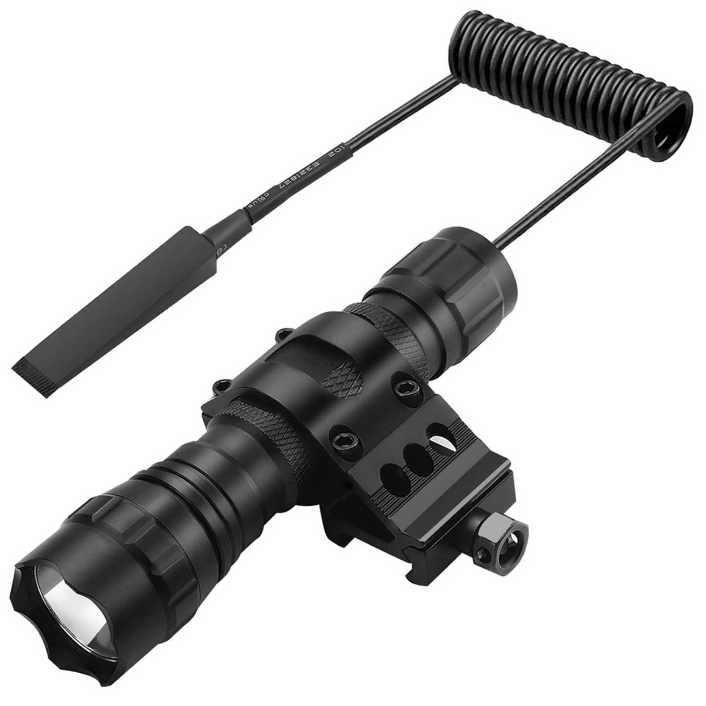 Tactical 1200 Lumen LED Flashlight with Picatinny Rail Mount
