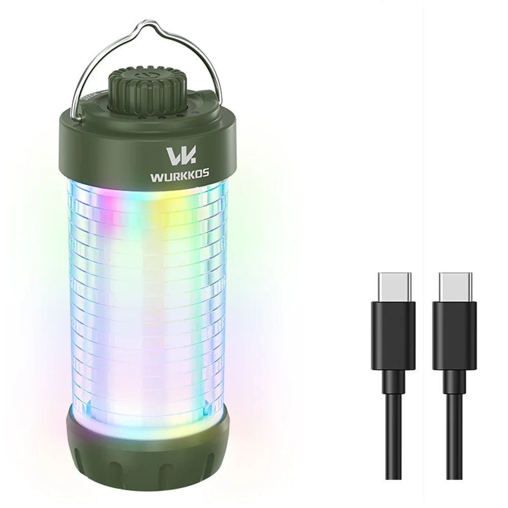 Wurkkos CL01 Mini RGB 360° Flashlight 550 Lumens 21700 Rechargeable LED Flashlight Camping Light Power Bank Waterproof