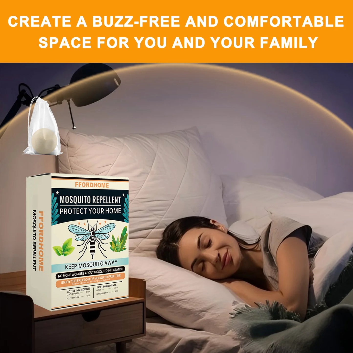 Natural Mosquito Repellent Paper Balls Peppermint Citronella Formula
