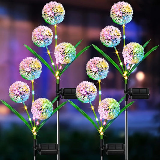 Solar LED Dandelion Ground Light For Outdoor Garden And Yard