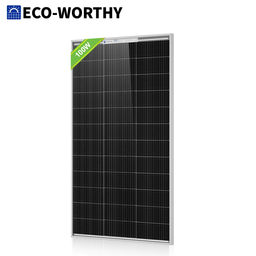 Eco-Worthy 100 Watt Bifacial N Type Monocrystalline Solar Panel