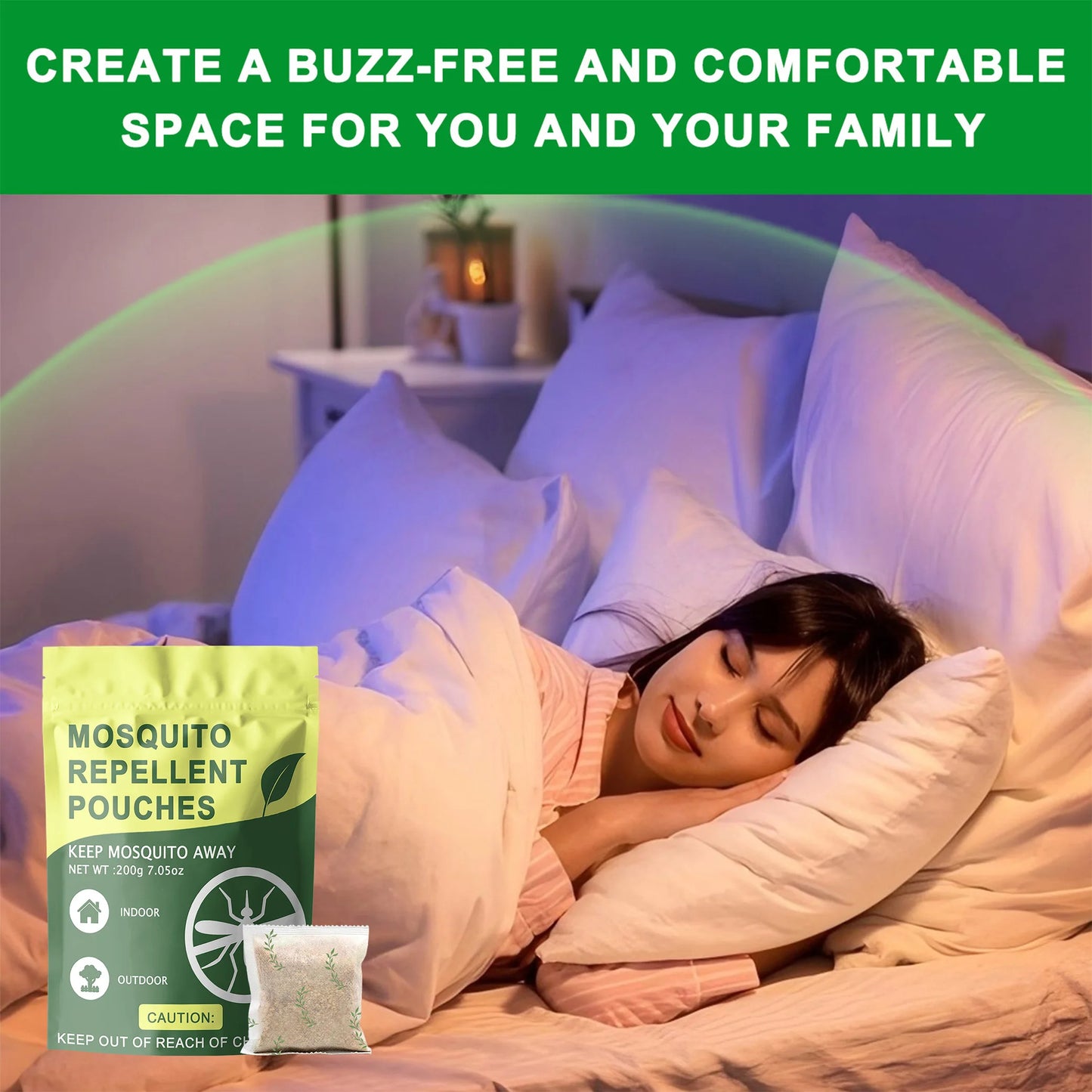 Natural Mosquito Repellent Sachets 10-Pack For Indoor Outdoor Use