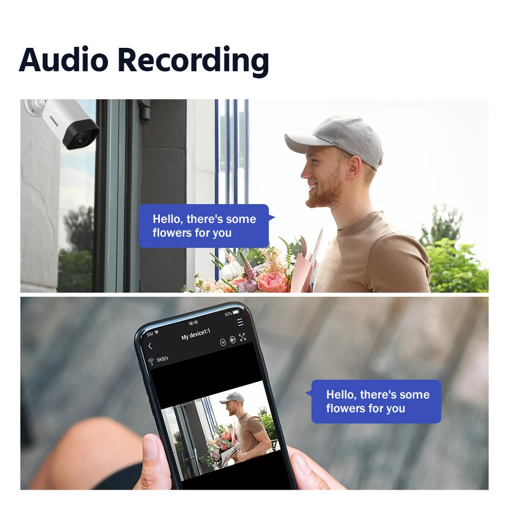 ANNKE Wireless Surveillance System With 5MP NVR And 3MP Cameras