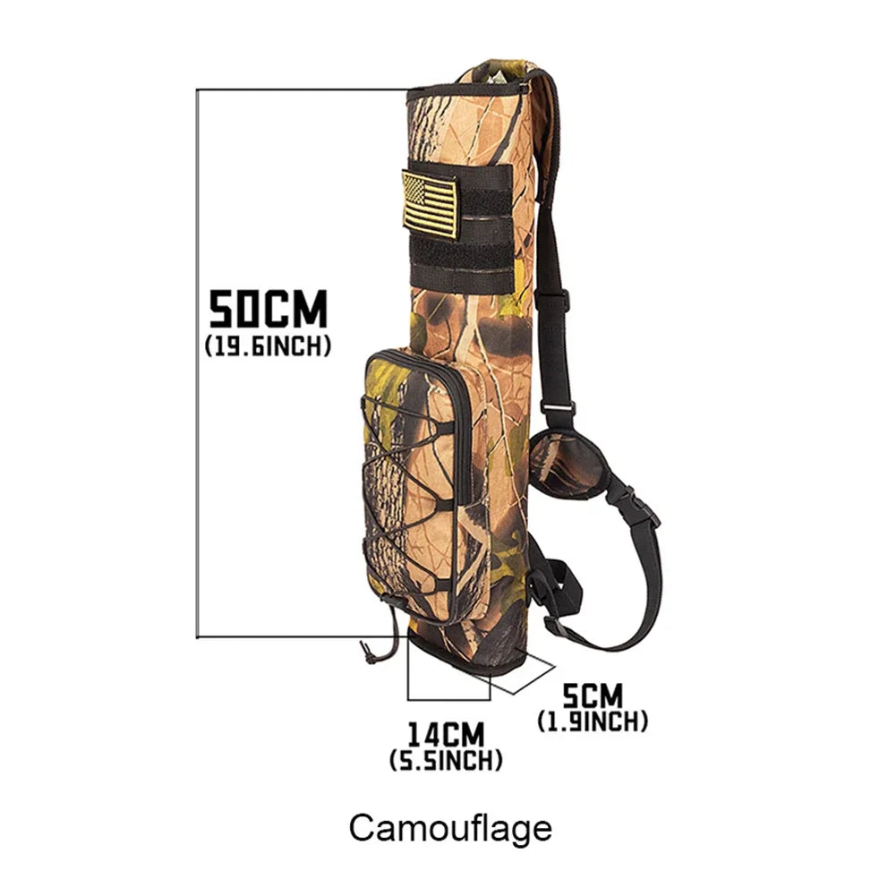 Archery Arrow Quiver Holder Adjustable Waist Carry Bag For Arrows