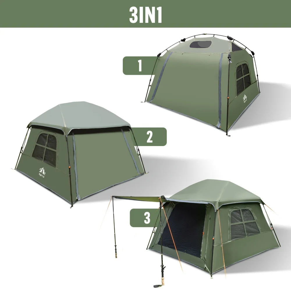 Night Cat Blackout Cabin Tent With Instant Setup Outdoors