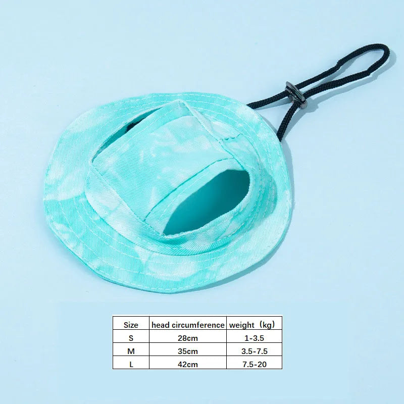 Pets With Ear Holes Adjustable Baseball For Medium Small Dogs Summer Dye Cats Sun Cap Outdoor Hat Pet Supplies