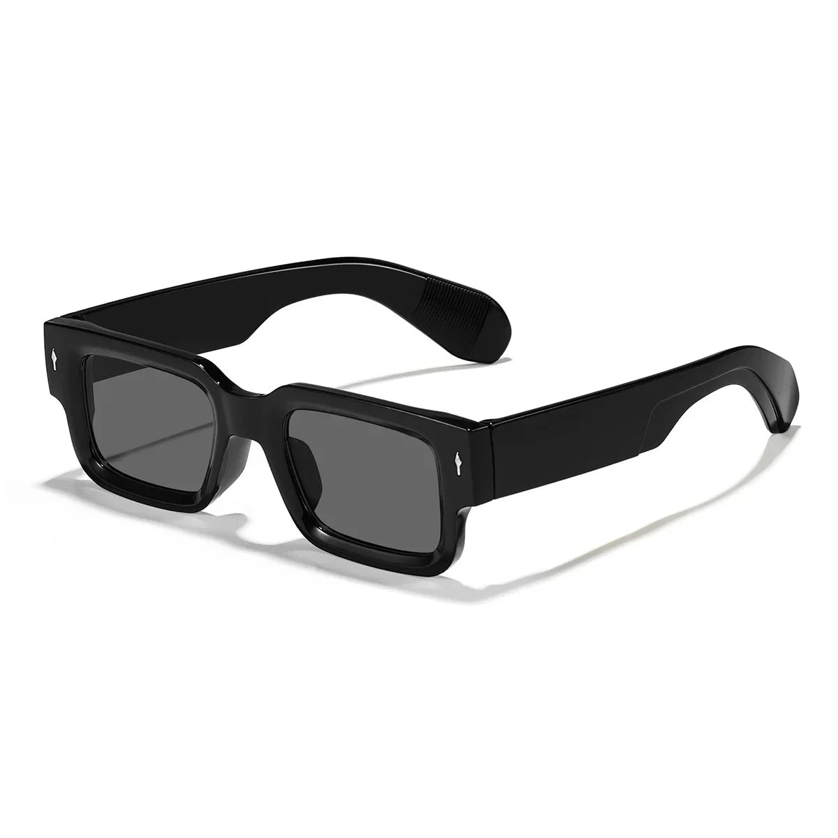 1Pc/2Pcs Men's Fashion Square Frame Black & Gray Combination Glasses Simple Casual Decorative Glasses for Beach Parties, Driving