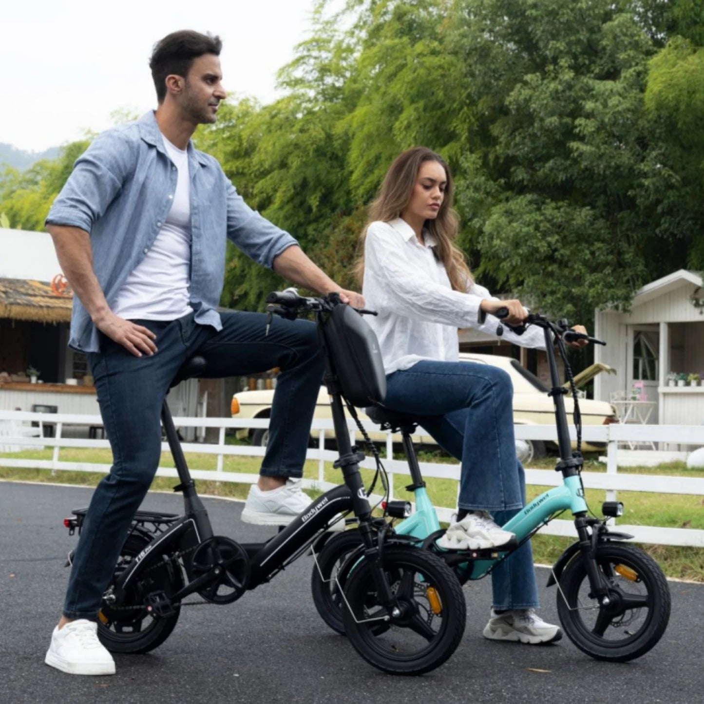 Bodywel T16Pro Folding Electric Bike 20MPH Max Speed 36V 10.4Ah Battery UL/TUV Certified 14" Mini E-Bike for Adult Urban ebike