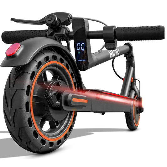 Electric Scooter for Adults, 550W Peak Motor & 19-Mile Range, 360° Lighting, Foldable E-Scooter with App Control