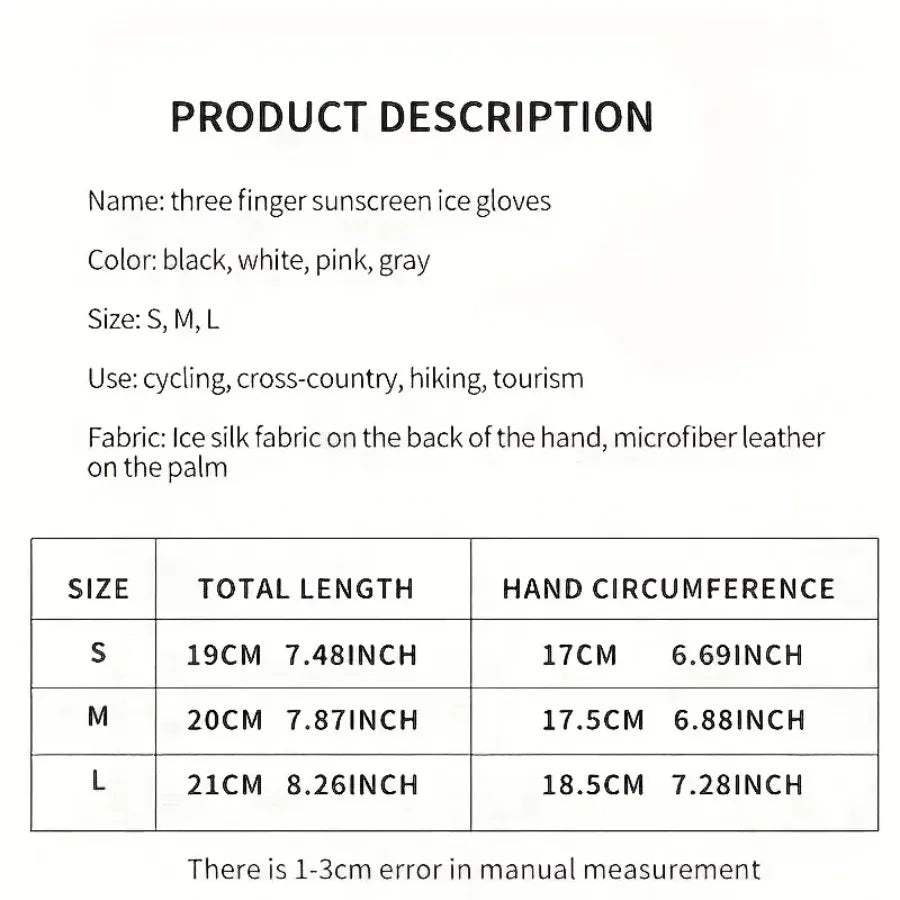 Breathable Sports Gloves Ice Silk Full Finger Gloves Anti-Slip Sun Protection Riding Sunscreen Fishing Kayak Rowing Gloves
