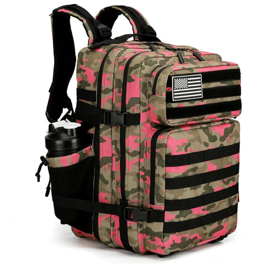 45L Tactical Backpack 3P Bag Assault Backpack Outdoor 3 Days Travel Waterproof Climbing Rucksack Camping Hiking Hunting Mochila