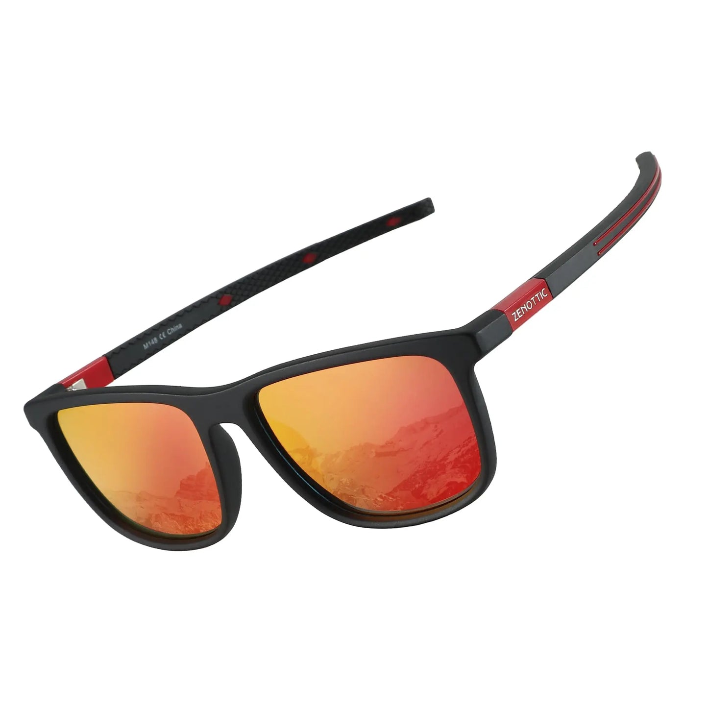 ZENOTTIC Polarized Square Sunglasses for Men - Lightweight TR90 Frame 100% UV Blocking Shades for Driving Fishing Golf Sports