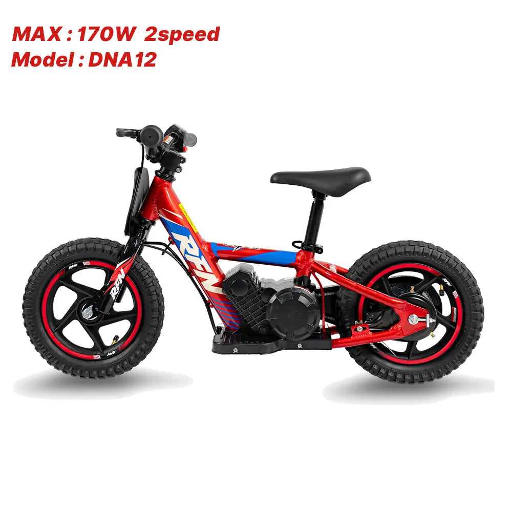 RFN Kids Electric Balance Bike – Motor, Multi Speed Mode, Off Road Electric Dirt Bike With Aluminum Frame ,Ebike for Ages 3+