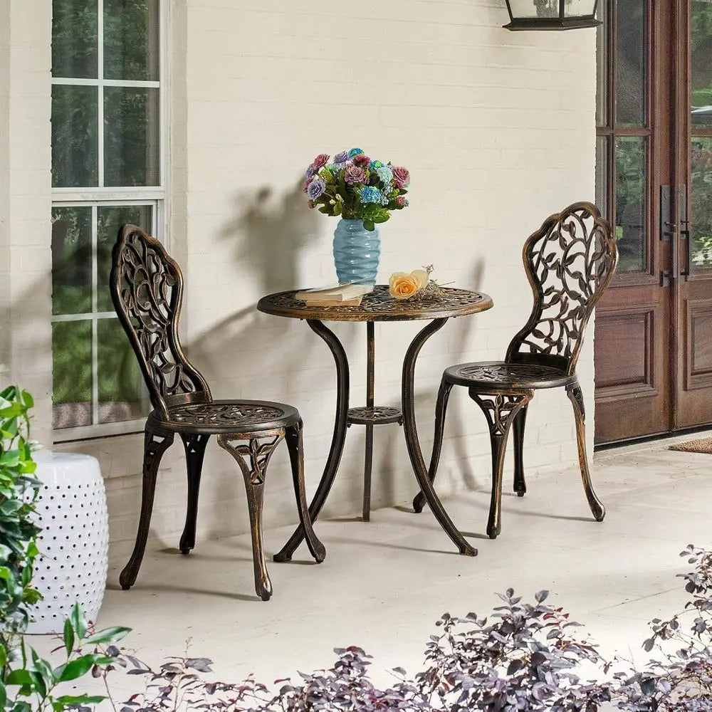 Outdoor 3-Piece Bistro Set For Balcony Or Garden Classic