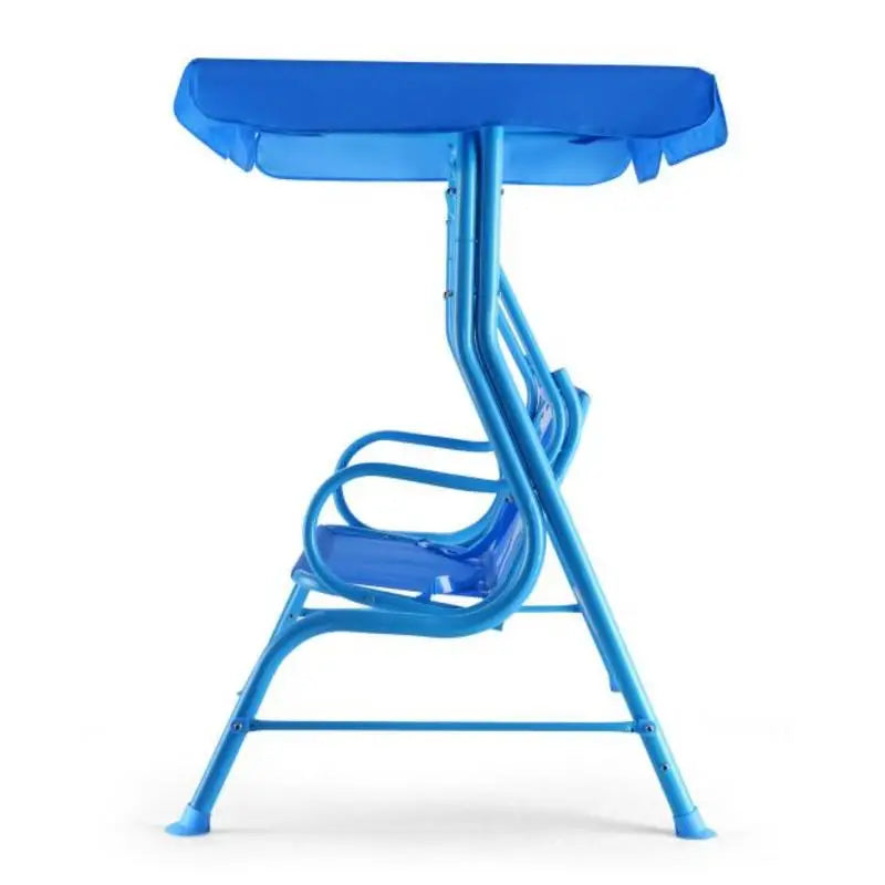 Outdoor Kids Patio Swing Bench with Canopy 2 Seats
