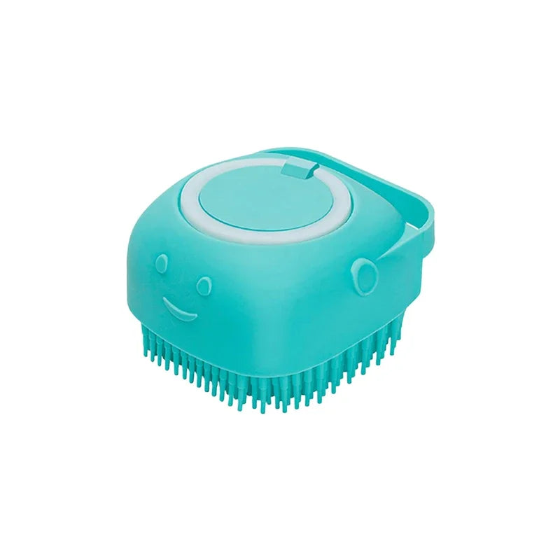 Silicone Pet Shampoo Dispenser Brush For Dogs And Cats
