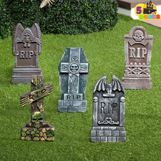 Halloween Tombstones with Stakes for Spooky Yard Decor