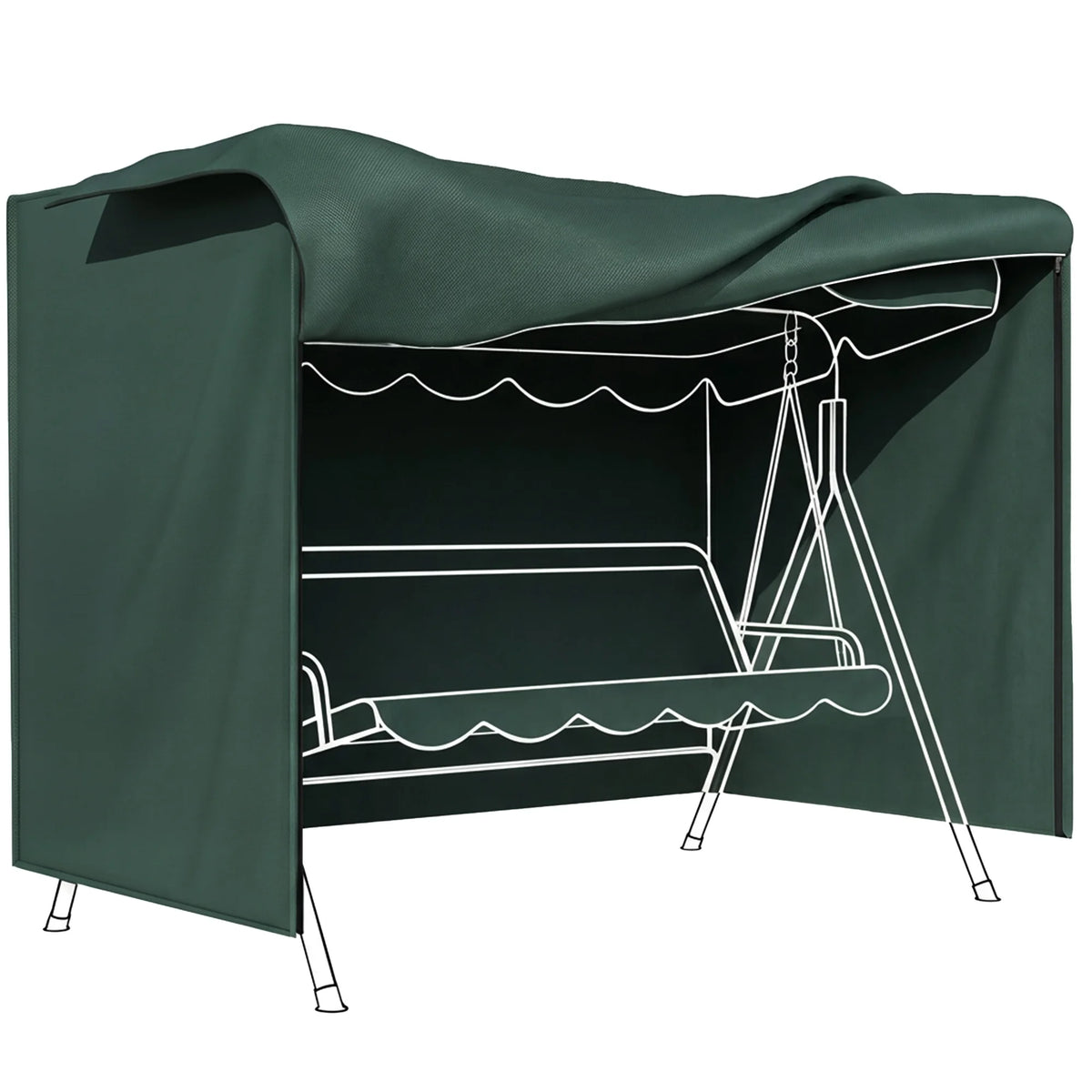 Patio Swing Chair Cover Large Outdoor Garden Furniture Protector Uv Wind Water Resistant