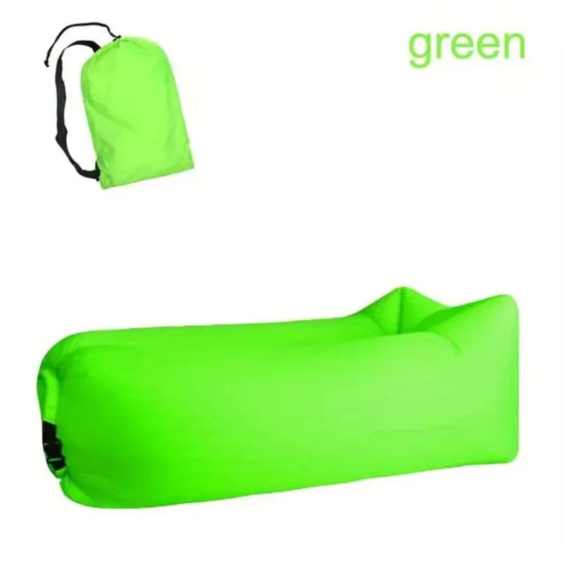 Inflatable Lounger Air Sofa Extra Thick Foldable Couch Outdoor Beach