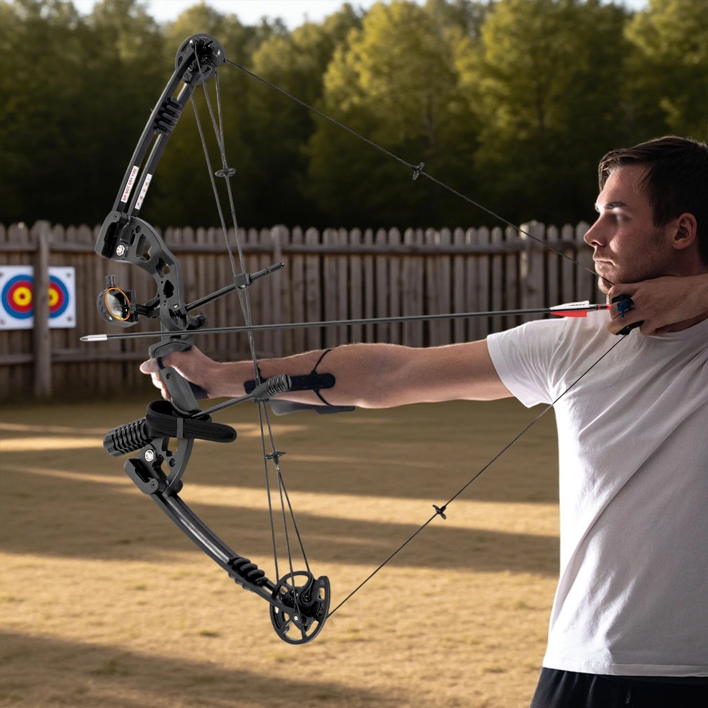Right Hand Compound Archery Bow and Arrow Set for Hunting