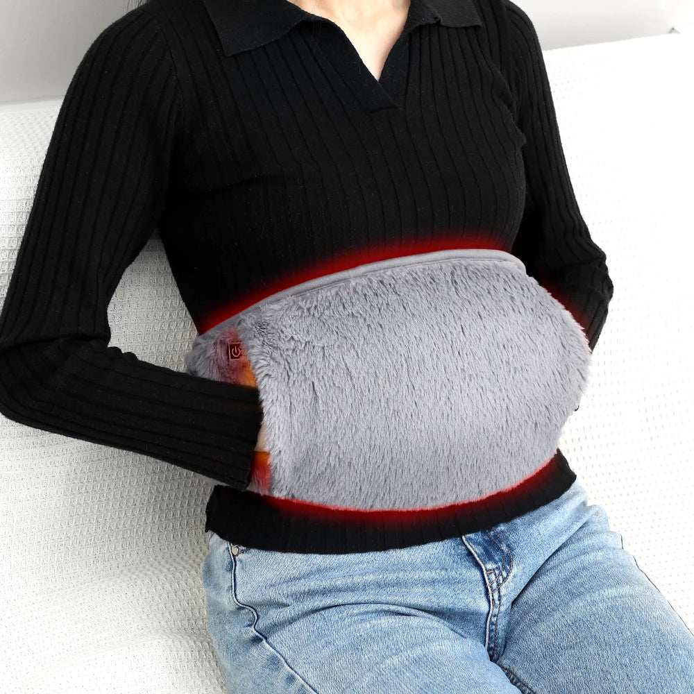 3 Levels Electric Graphene Heating Pad Cold-Proof Uterine Belt Cold-Proof Hand Waist Warming Pad USB Recharging Abdominal Warmer