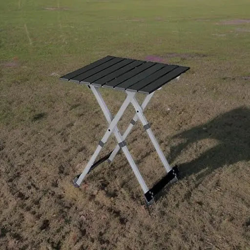 Portable lightweight folding table for indoor outdoor use space saving compact design easy to carry and store