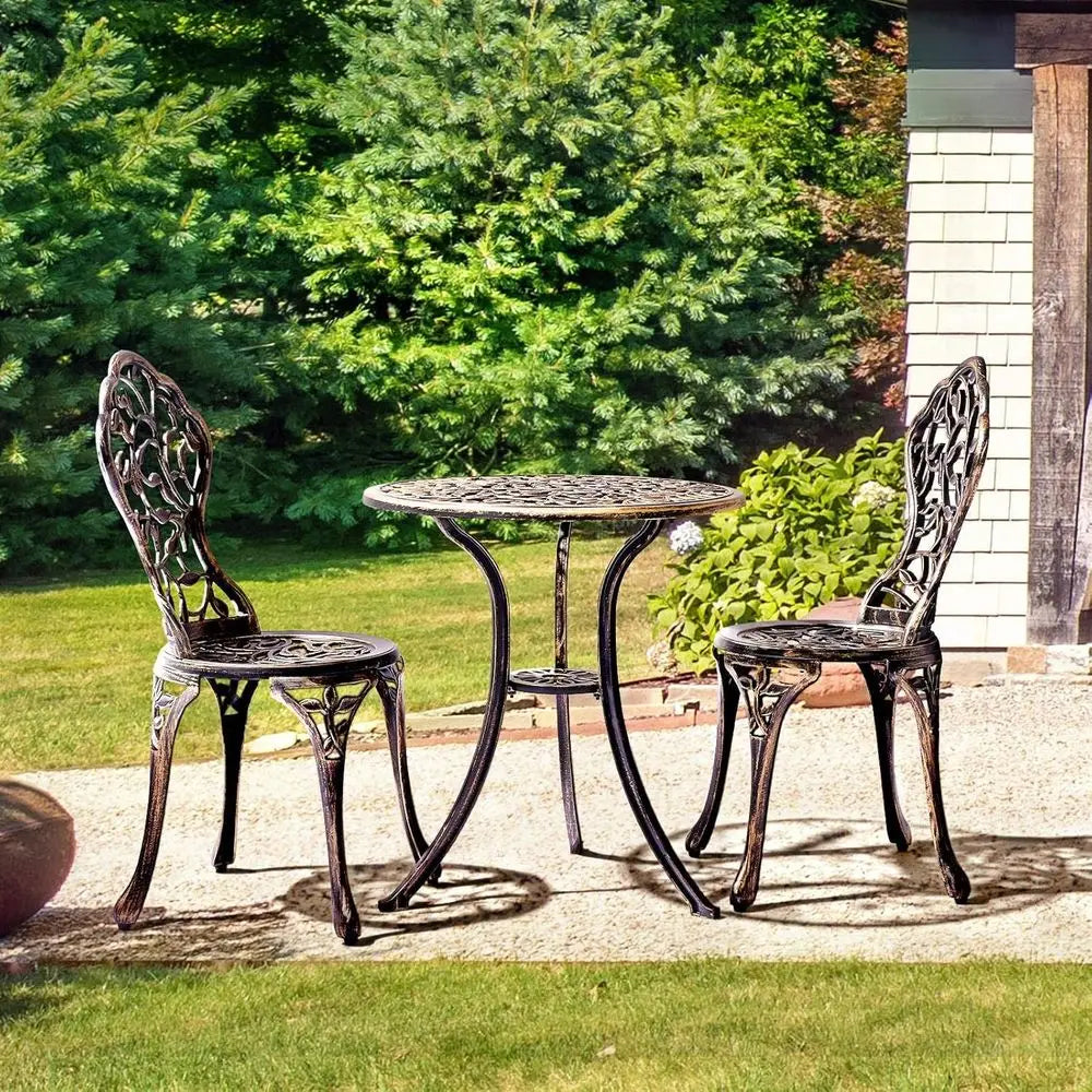 Outdoor 3-Piece Bistro Set For Balcony Or Garden Classic