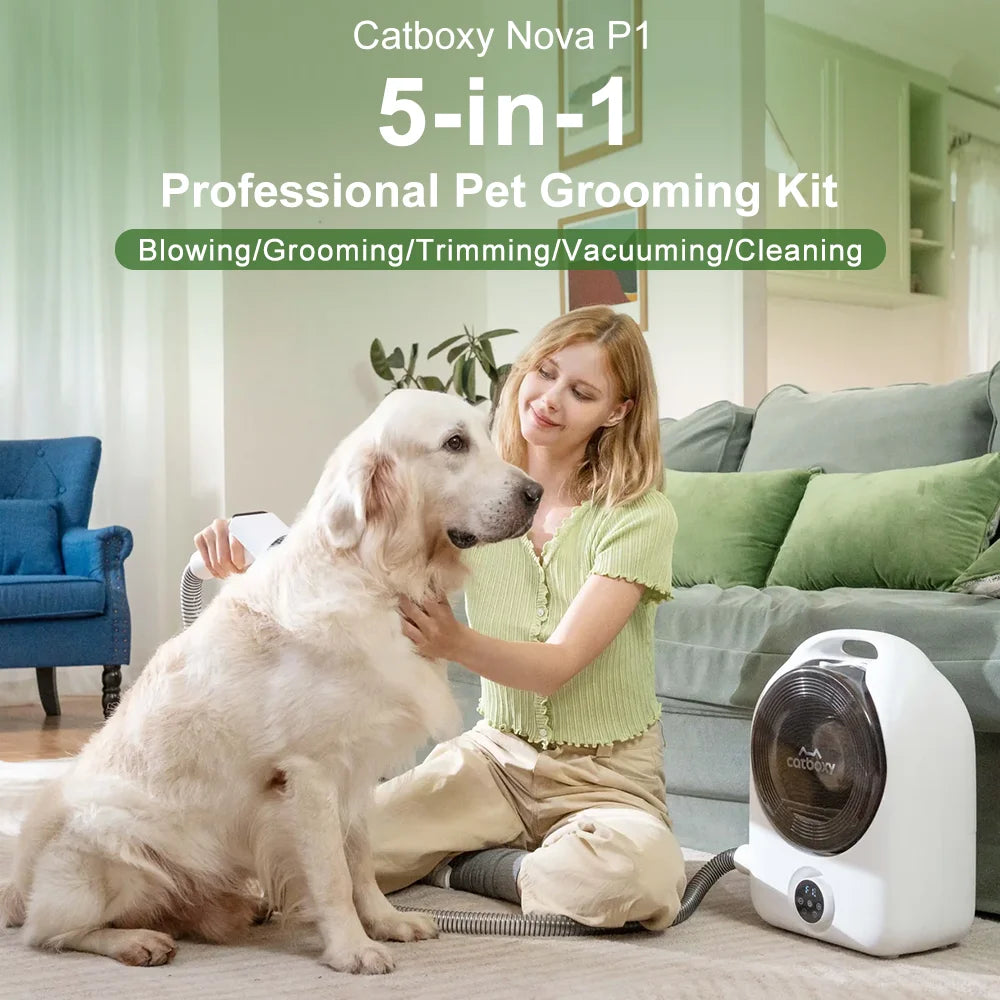Professional 5 In 1 Quiet Cat And Dog Grooming Vacuum