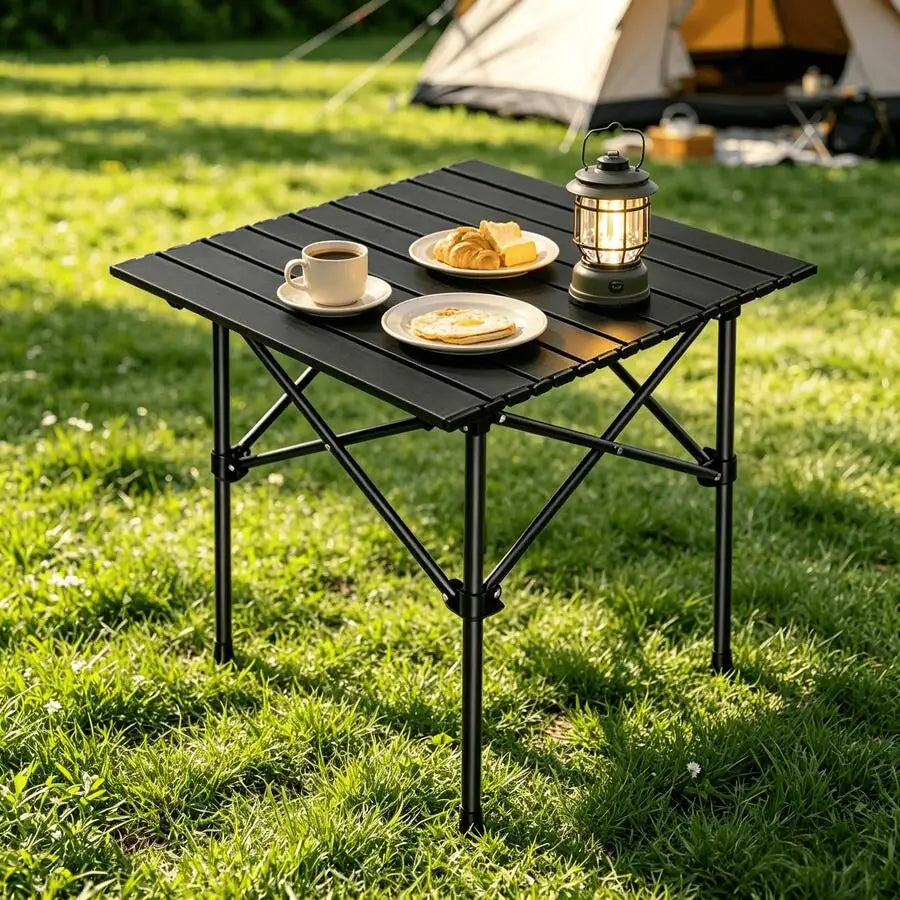 Portable Aluminum Folding Table With Storage Bag For Camping